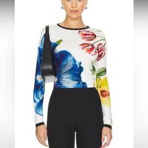 Alice & Olivia Delaina Long Sleeve Top